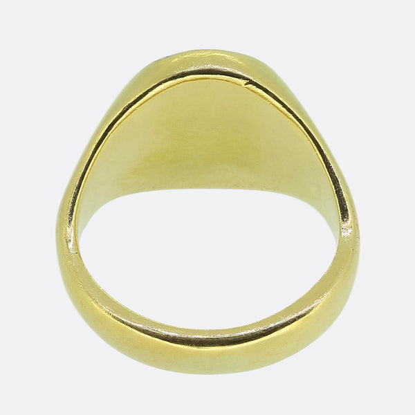 Vintage Rooster Intaglio Signet Ring