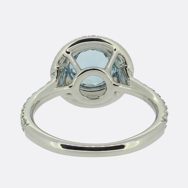 Tiffany & Co. Aquamarine and Diamond Soleste Ring