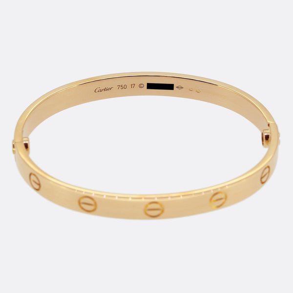 Cartier LOVE Bangle Classic Model Size 17