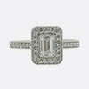 0.75 Carat Emerald-Cut Diamond Cluster Ring