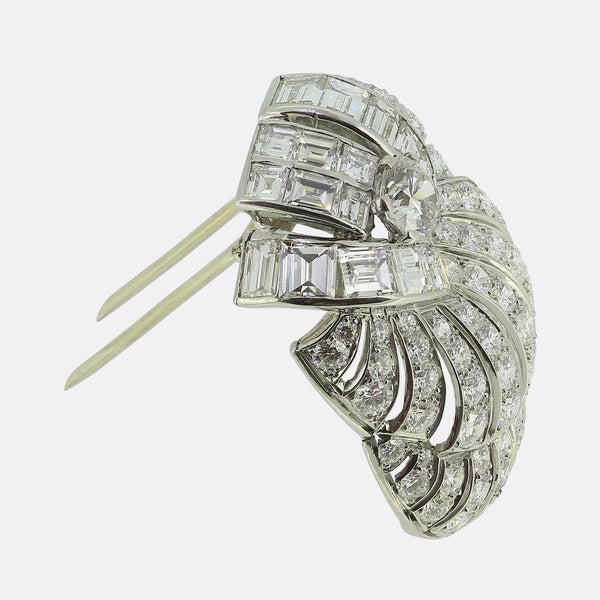 Art Deco Diamond Brooch