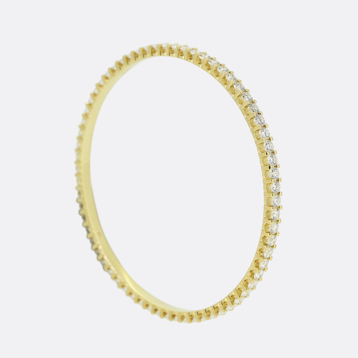 7.02 Carat Diamond Bangle