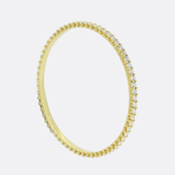 7.02 Carat Diamond Bangle