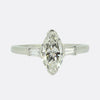 J.E Caldwell & Co. 1.30 Carat Marquise Cut Diamond Engagement Ring