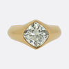 4.70 Carat Peruzzi Cut Diamond Ring