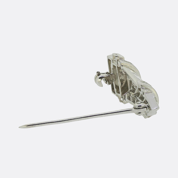 Art Deco Diamond Lighthouse Brooch