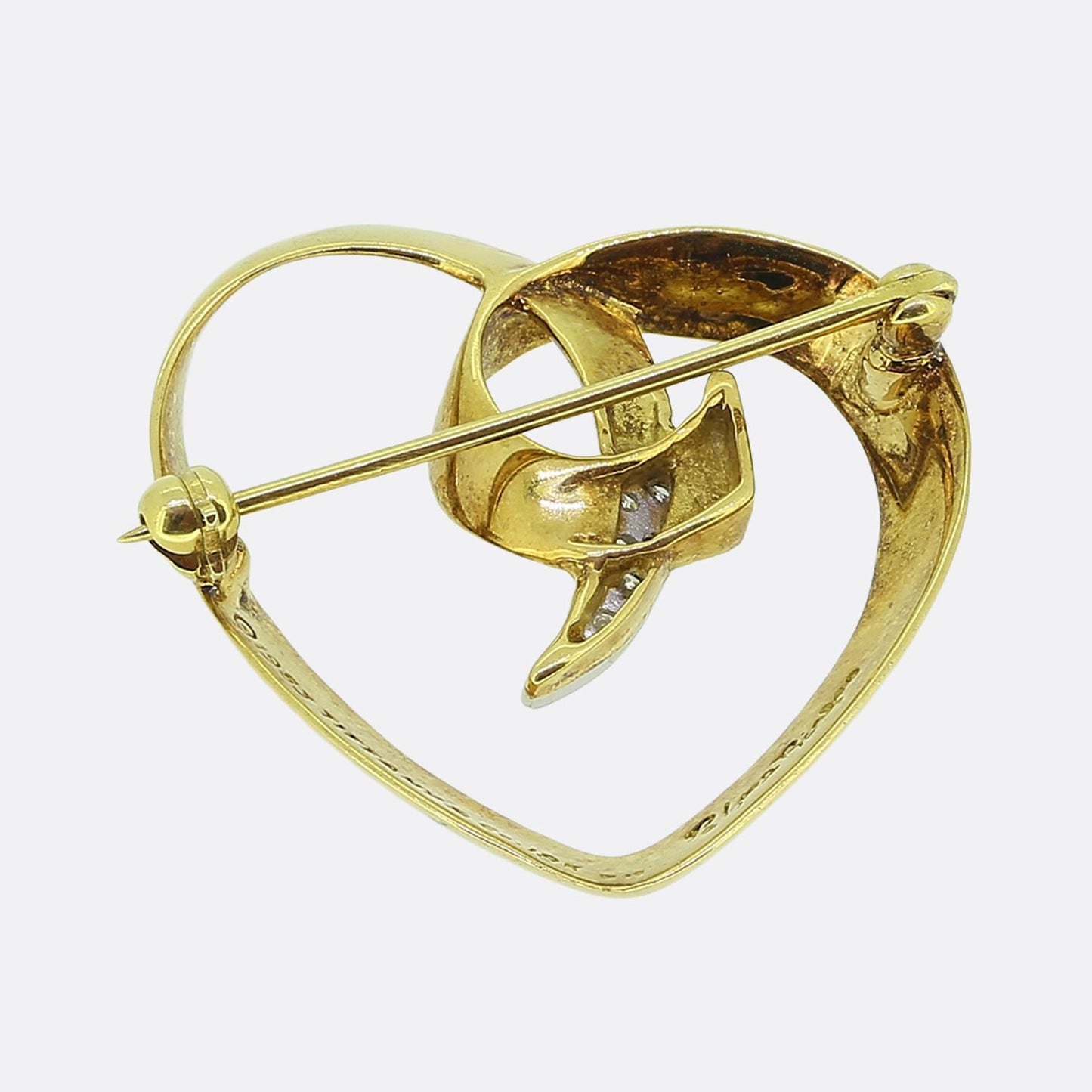 Tiffany & Co. Paloma Picasso Diamond Heart Brooch