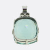 Vintage Aquamarine and Diamond Pendant