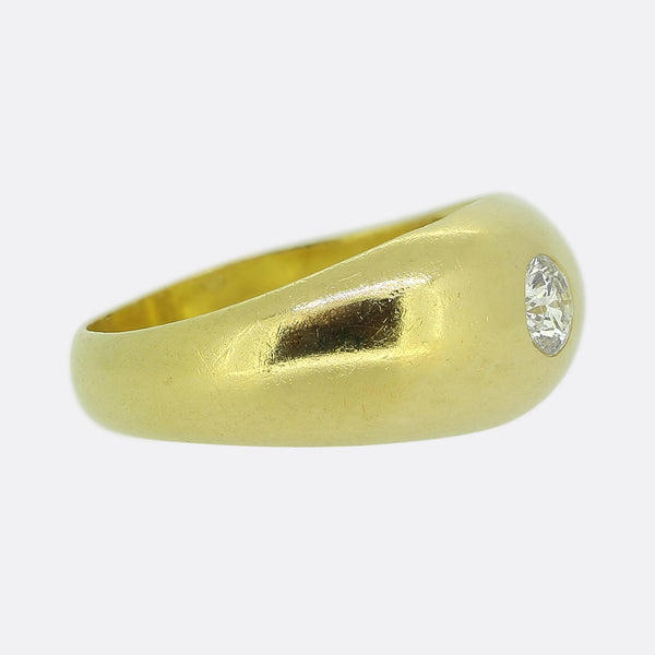 Vintage 0.30 Carat Diamond Gypsy Ring