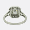 Art Deco Style 0.75 Carat Cushion Diamond Cluster Ring