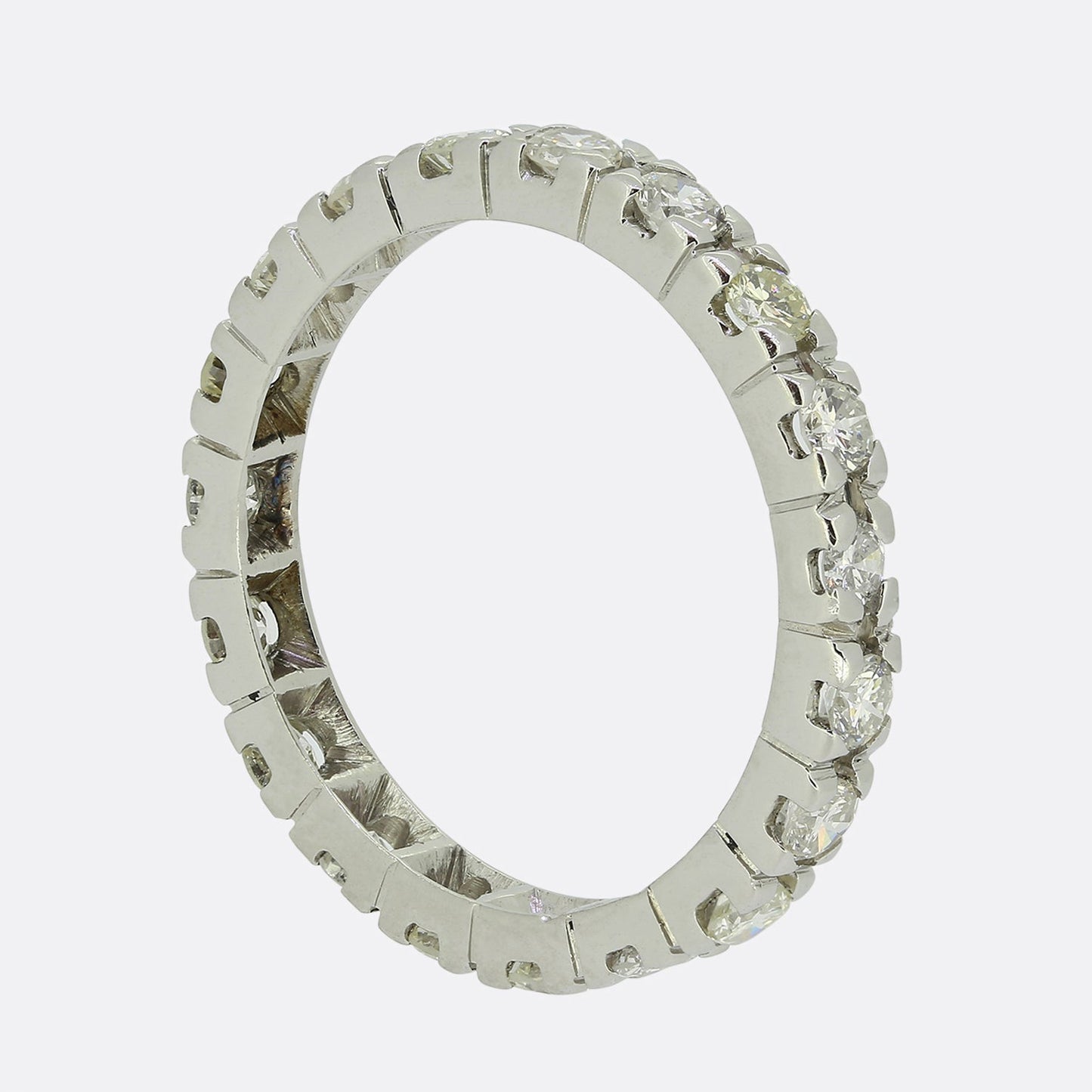1.15 Carat Diamond Full Eternity Ring Size P 1/2
