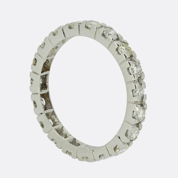 1.15 Carat Diamond Full Eternity Ring Size P 1/2