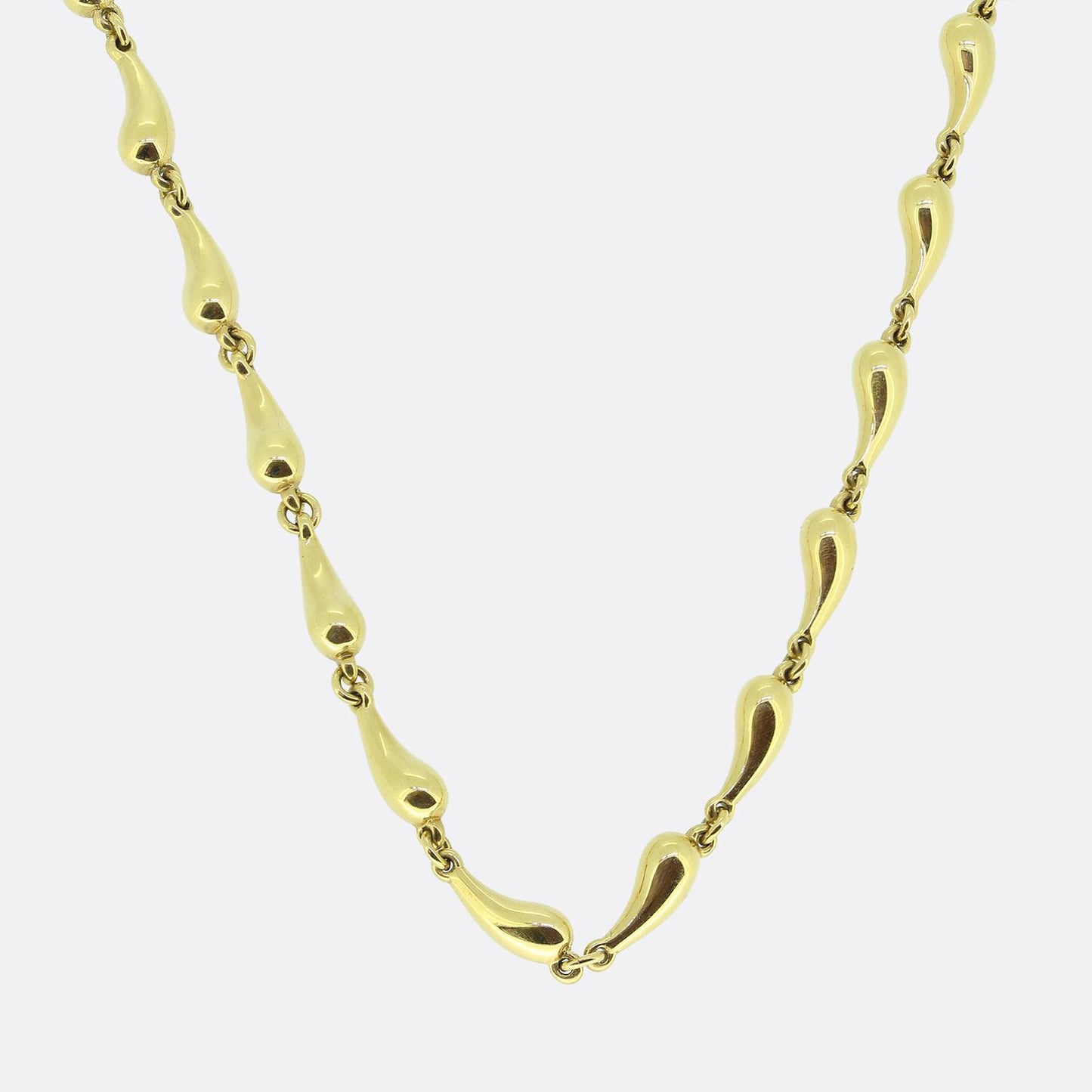Tiffany & Co. Elsa Peretti Teardrop Chain Necklace