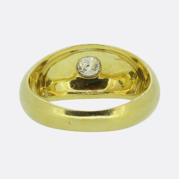 Vintage 0.30 Carat Diamond Gypsy Ring