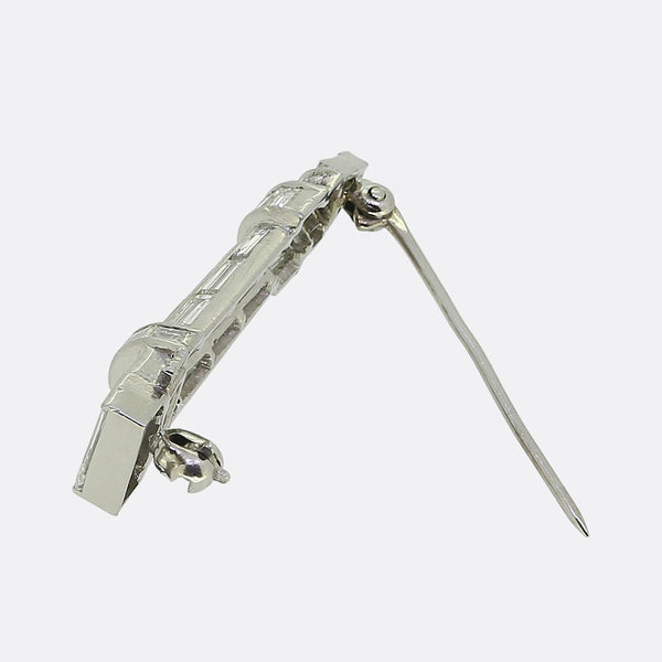 Art Deco Diamond Lighthouse Brooch