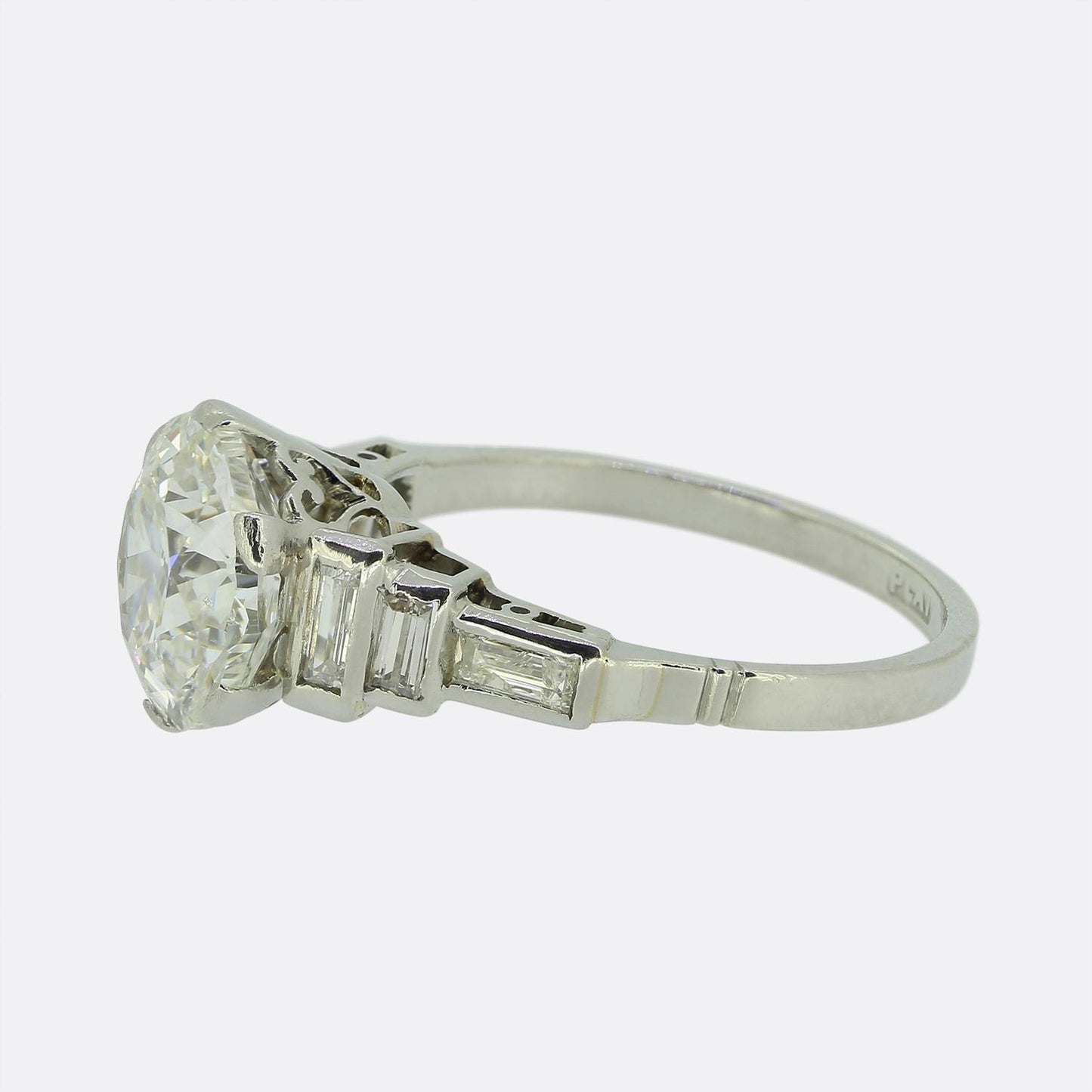 Art Deco 3.00 Carat Diamond Engagement Ring