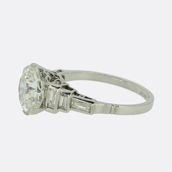 Art Deco 3.00 Carat Diamond Engagement Ring