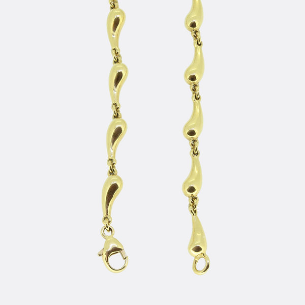 Tiffany & Co. Elsa Peretti Teardrop Chain Necklace