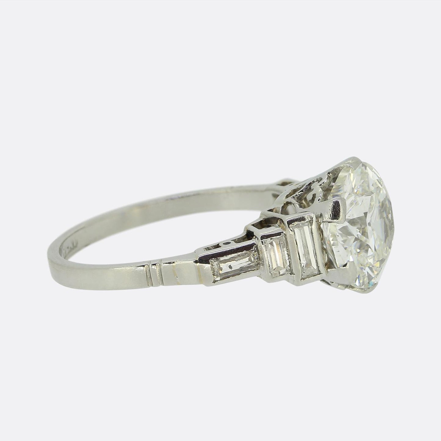Art Deco 3.00 Carat Diamond Engagement Ring