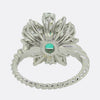 Vintage Emerald and Diamond Cluster Ring