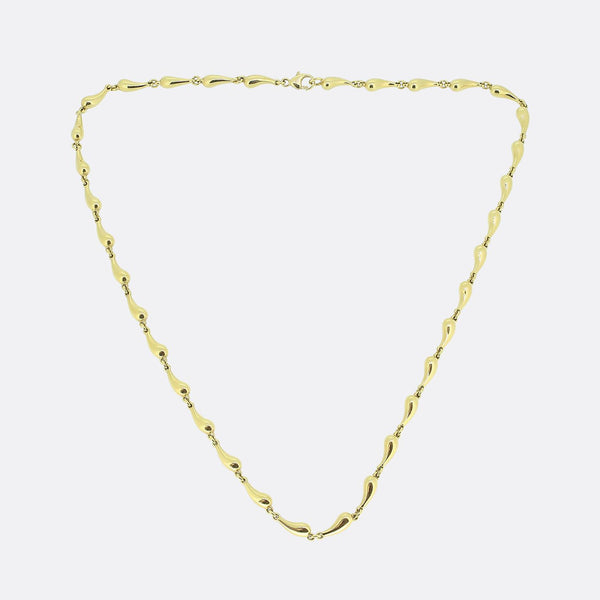 Tiffany & Co. Elsa Peretti Teardrop Chain Necklace