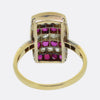 Art Deco Ruby and Diamond Tablet Ring