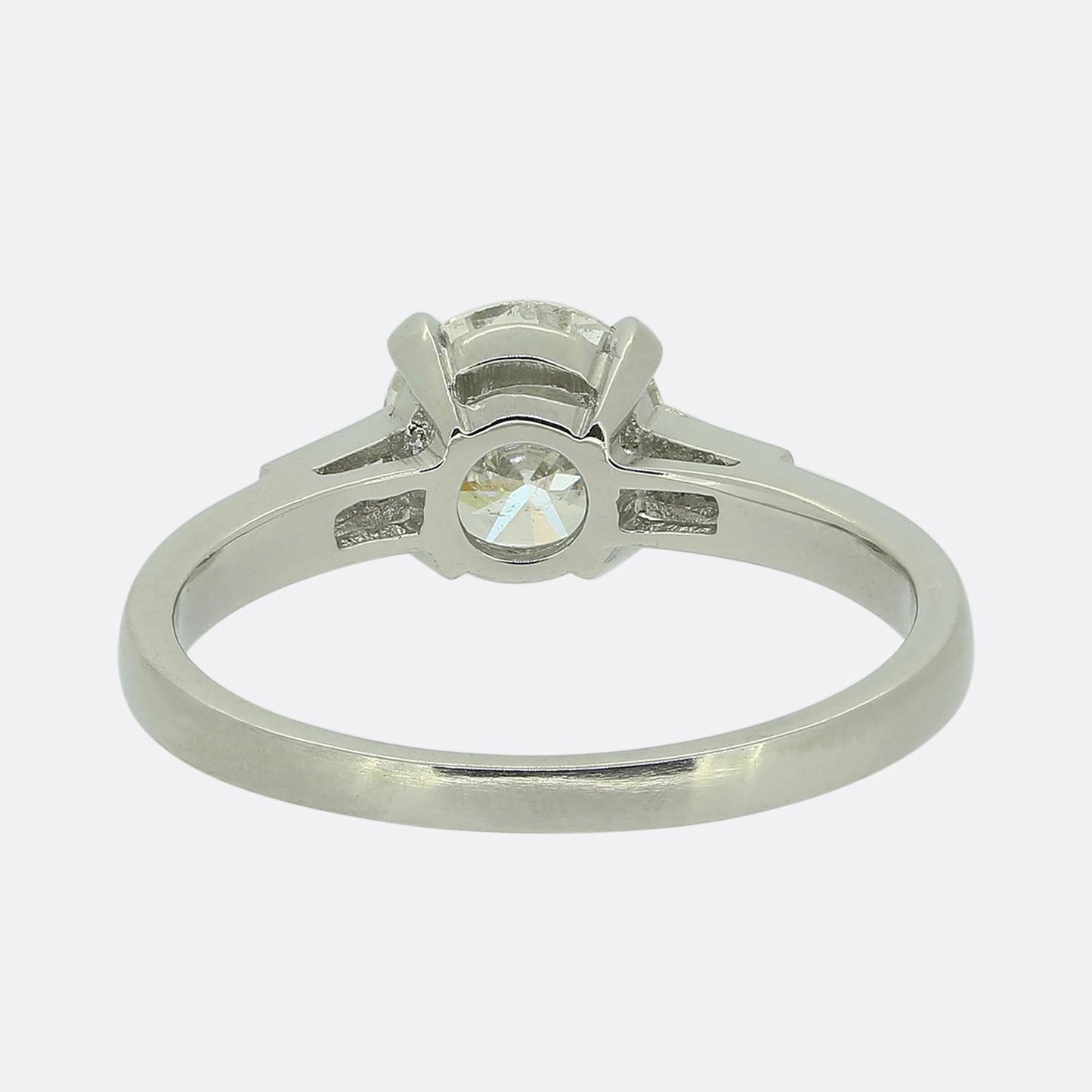 1.00 Carat Brilliant Cut Diamond Solitaire Engagement Ring