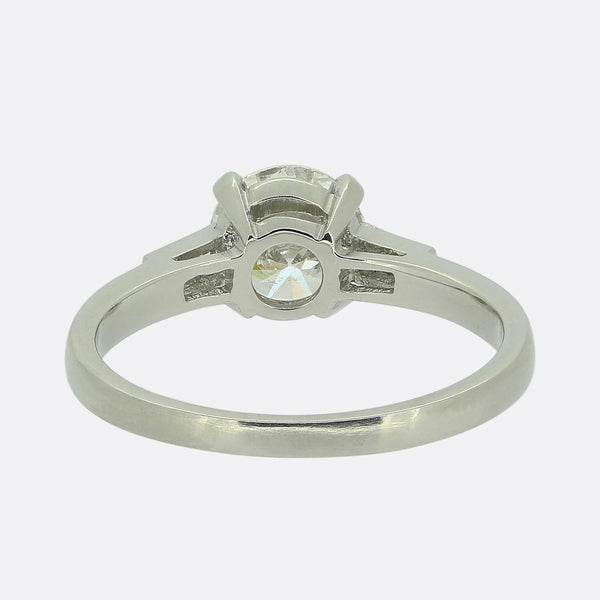 1.00 Carat Brilliant Cut Diamond Solitaire Engagement Ring