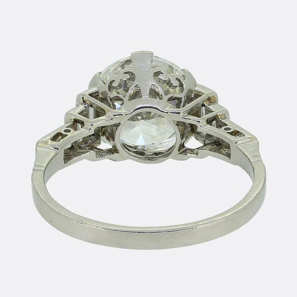Art Deco 3.00 Carat Diamond Engagement Ring