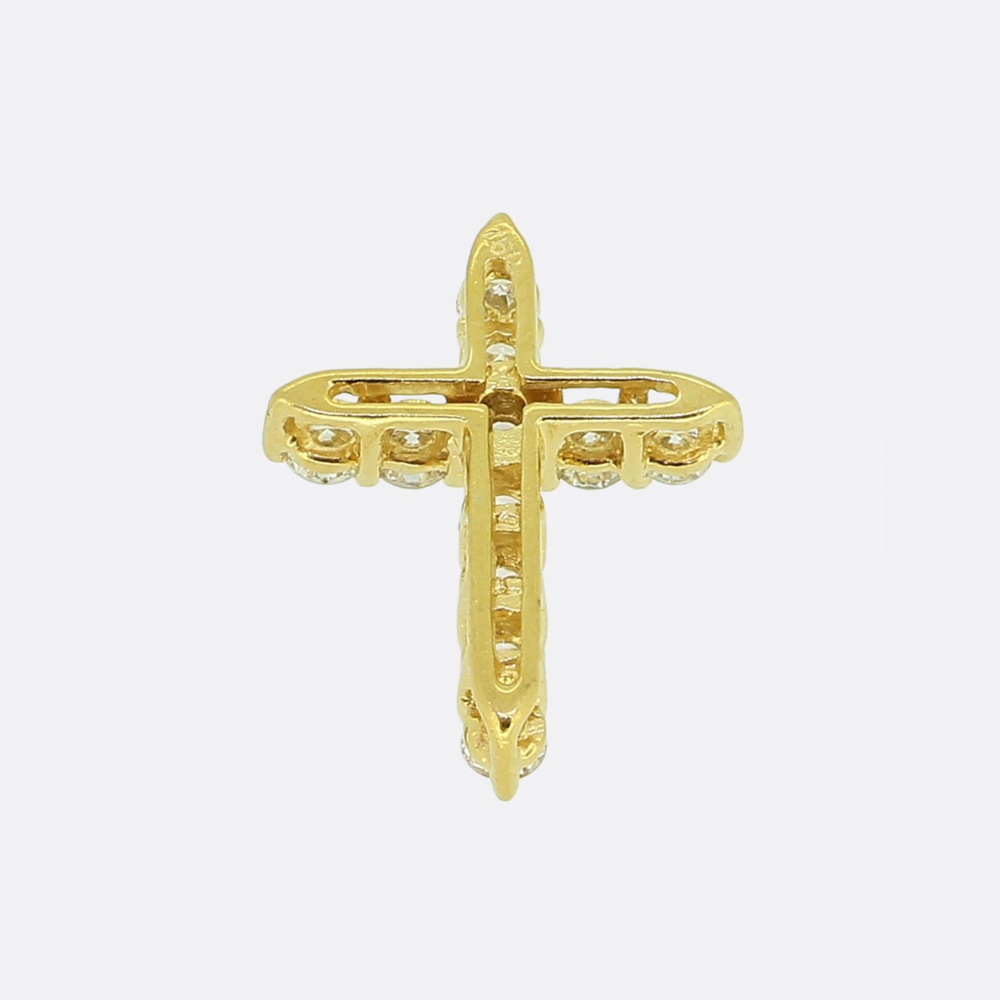 0.66 Carat Diamond Cross Pendant