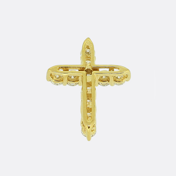 0.66 Carat Diamond Cross Pendant