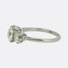 Antique 1.29 Carat Old Cut Diamond Three-Stone Ring