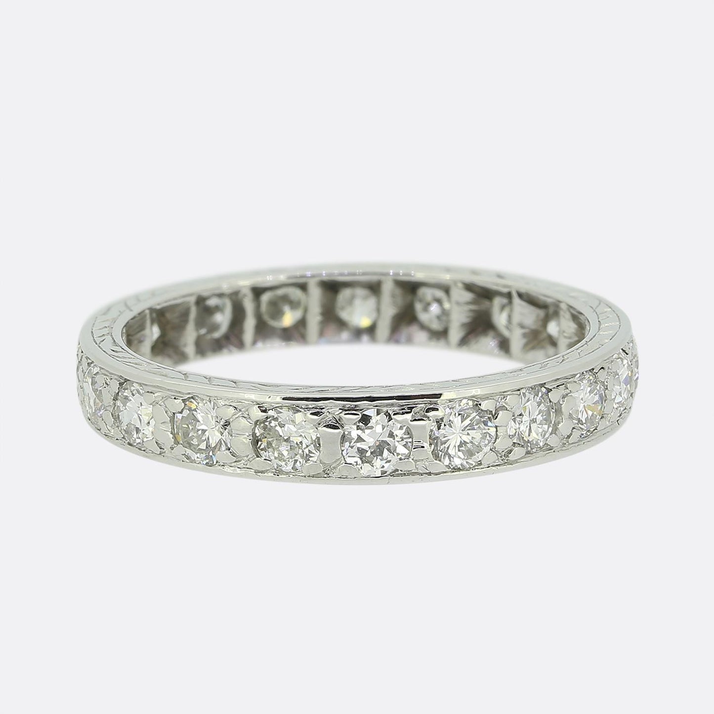 Vintage 1.60 Carat Diamond Full-Eternity Ring Size P (56.5)
