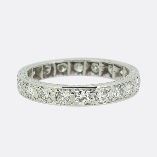 Vintage 1.60 Carat Diamond Full-Eternity Ring Size P (56.5)