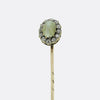 Victorian Chrysoberyl Cats Eye and Diamond Stick Pin