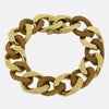 Van Cleef & Arpels Vintage Gold and Wood Link Curb Bracelet
