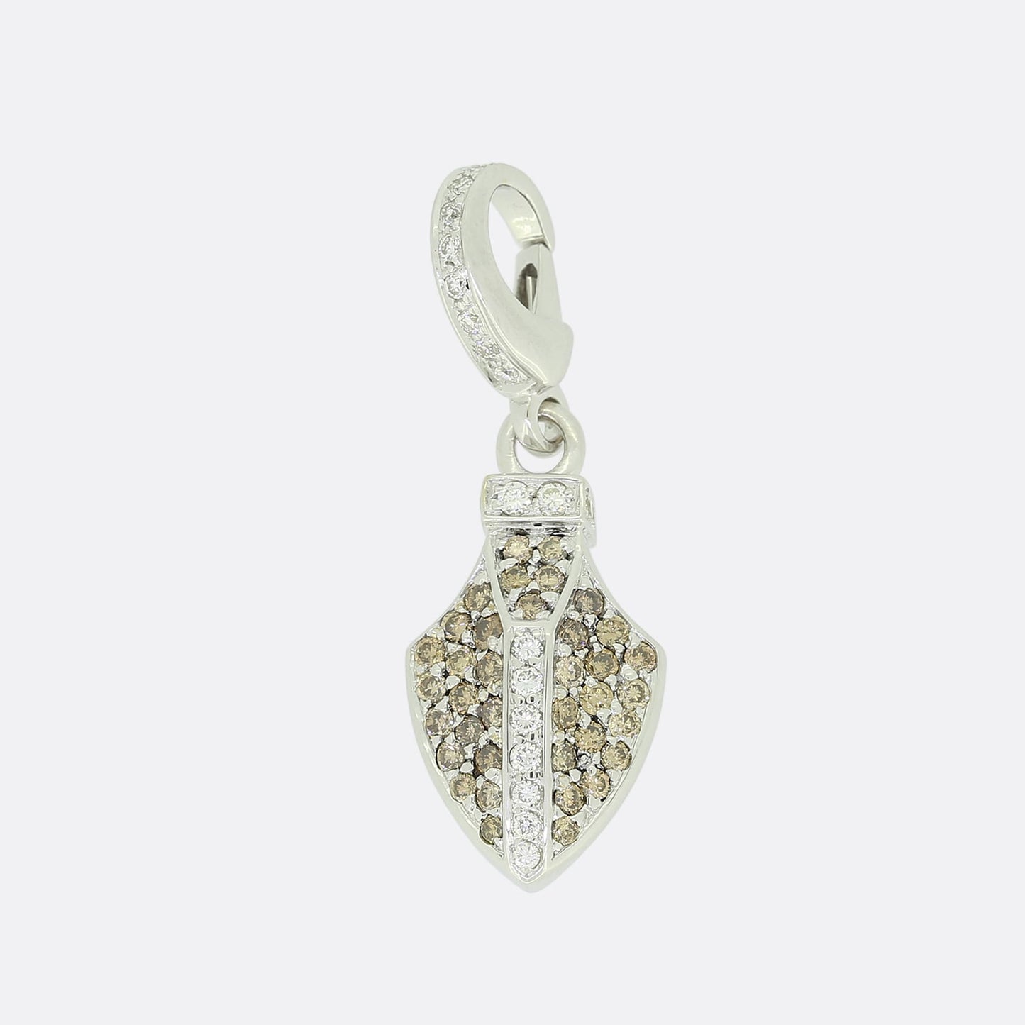 Theo Fennell White and Brown Diamond Quiver Charm