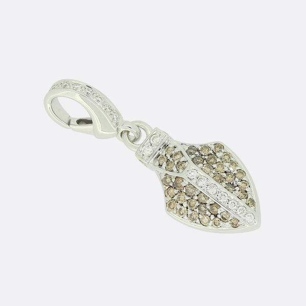 Theo Fennell White and Brown Diamond Quiver Charm