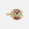 Victorian Ruby Diamond and Enamel Pendant
