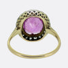 Victorian 2.90 Carat Burmese Pink Sapphire and Diamond Cluster Ring
