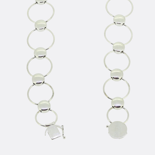 Georg Jensen Diamond Regitze Bib Necklace