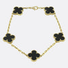 Van Cleef & Arpels Onyx Alhambra Bracelet