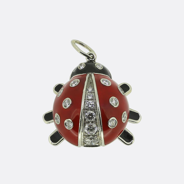 Tiffany Diamond Ladybug Charm Pendant
