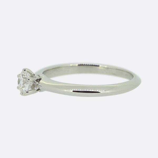 Tiffany & Co. 0.24 Carat Diamond Engagement Ring