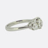 Antique 1.10 Carat Old Cut Diamond Three-Stone Ring