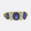 Edwardian Sapphire and Diamond Ring