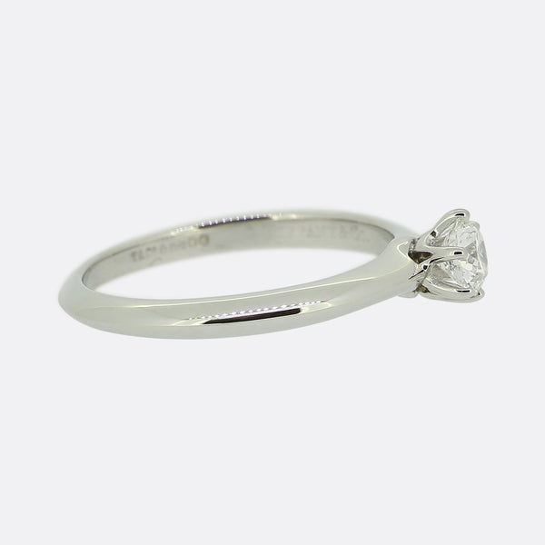 Tiffany & Co. 0.24 Carat Diamond Engagement Ring