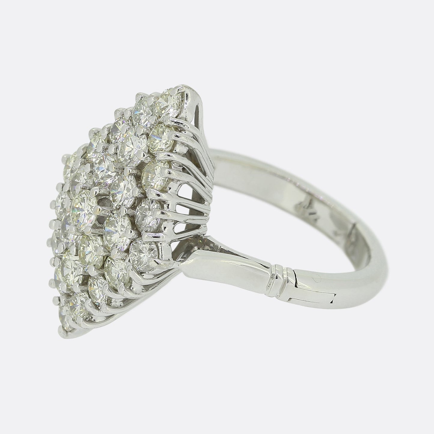 1.04 Carat Diamond Cluster Adjustable Ring