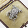 Victorian Emerald and Diamond Frog Brooch