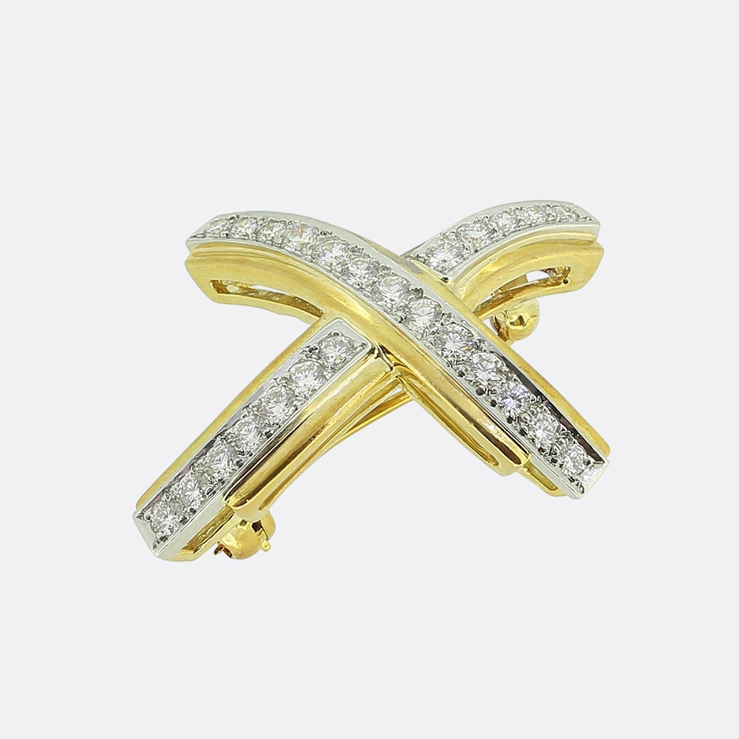 Tiffany & Co. Paloma Graffiti Diamond X Brooch